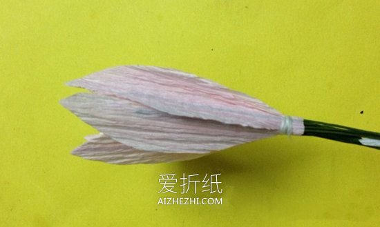 怎么做皱纹纸韭兰纸花的手工教程图解- www.aizhezhi.com