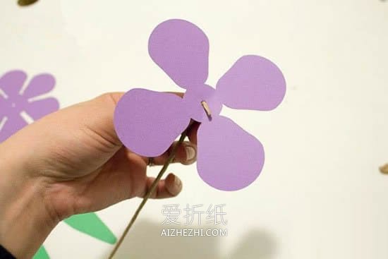 怎么做卡纸郁金香花 简单手工制作教师节礼物- www.aizhezhi.com