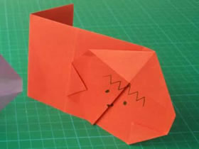 幼儿怎么简单折纸小猴子的折法图解