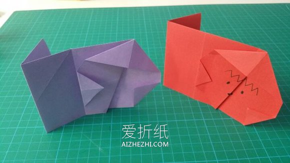 幼儿怎么简单折纸小猴子的折法图解- www.aizhezhi.com