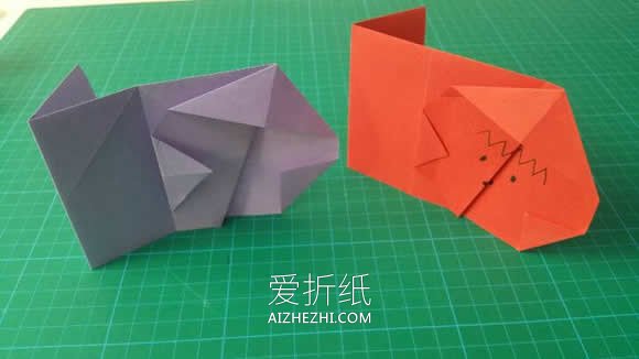 幼儿怎么简单折纸小猴子的折法图解- www.aizhezhi.com