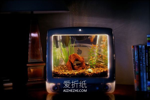 怎么用旧显示器DIY制作水族箱的方法- www.aizhezhi.com