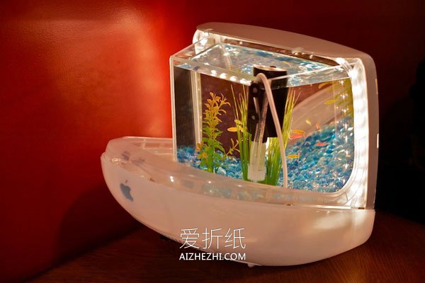 怎么用旧显示器DIY制作水族箱的方法- www.aizhezhi.com