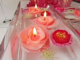 怎么手工做漂亮玫瑰花蜡烛的方法步骤