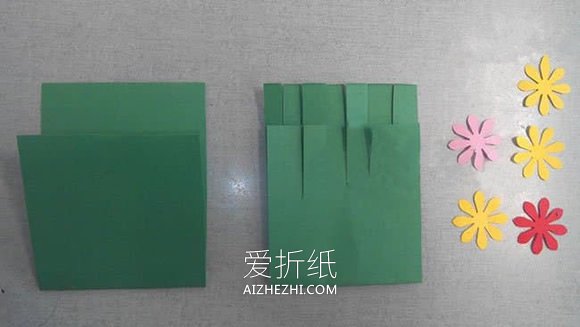 怎么做母亲节花丛贺卡的方法简单又漂亮- www.aizhezhi.com