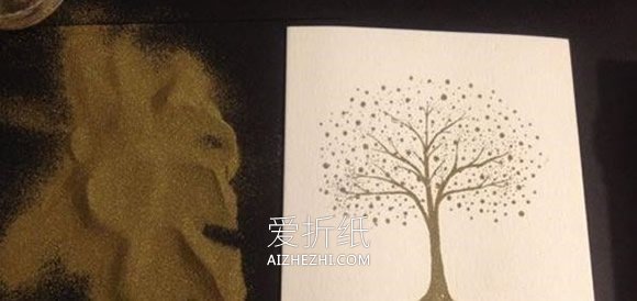 怎么手工做漂亮教师节大树贺卡的方法图解- www.aizhezhi.com