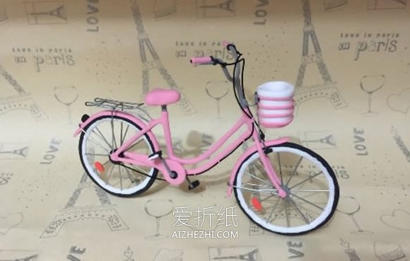 怎么做精美自行车模型手工艺品的方法步骤- www.aizhezhi.com