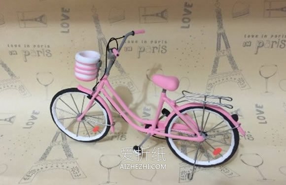 怎么做精美自行车模型手工艺品的方法步骤- www.aizhezhi.com