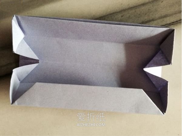 怎么用一张纸折长方形盒子的折法图解- www.aizhezhi.com