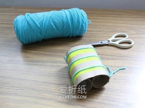 怎么用卫生纸卷纸芯制作儿童望远镜玩具教程- www.aizhezhi.com