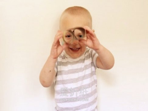 怎么用卫生纸卷纸芯制作儿童望远镜玩具教程- www.aizhezhi.com