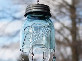 玻璃瓶废物利用 怎么DIY制作漂亮风铃的教程