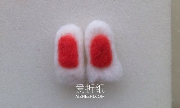 怎么做超萌羊毛毡兔子的手工图解教程- www.aizhezhi.com