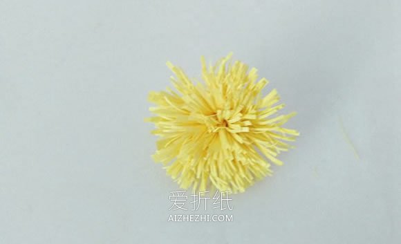 怎么手工做衍纸菊花画的方法图解- www.aizhezhi.com