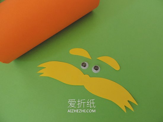 怎么简单用卷纸芯手工制作大胡子老爷爷- www.aizhezhi.com