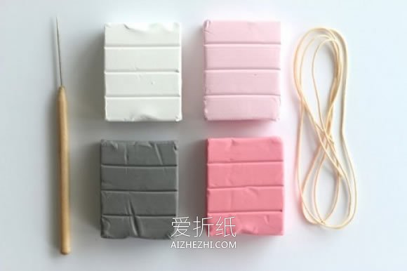 怎么做超轻粘土项链的简单手工教程- www.aizhezhi.com