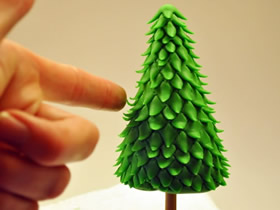 怎么做超轻粘土圣诞树的手工制作教程