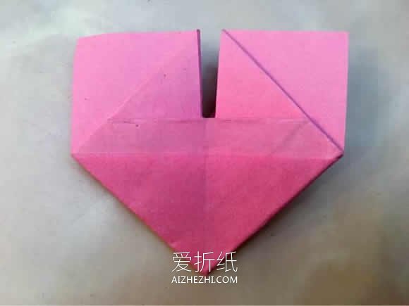 怎么手工折纸心心相印的折法步骤图解- www.aizhezhi.com