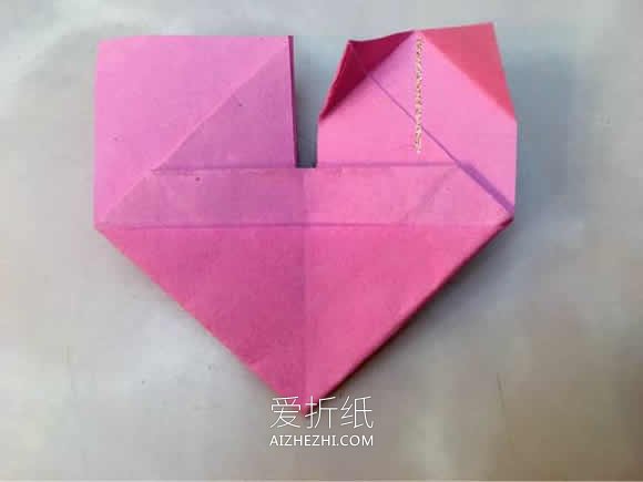 怎么手工折纸心心相印的折法步骤图解- www.aizhezhi.com