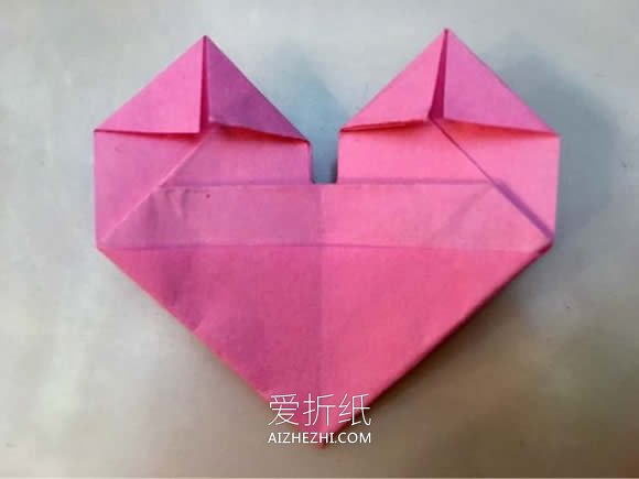 怎么手工折纸心心相印的折法步骤图解- www.aizhezhi.com