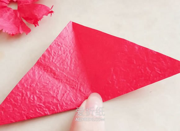 怎么简单手工制作康乃馨花的步骤图解- www.aizhezhi.com