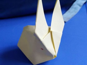 怎么简单折纸中秋节兔子的折法图解步骤