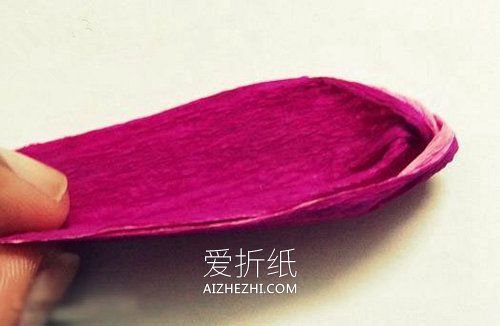 怎么做皱纹纸郁金香花的手工制作图解- www.aizhezhi.com