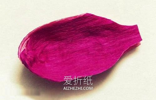 怎么做皱纹纸郁金香花的手工制作图解- www.aizhezhi.com