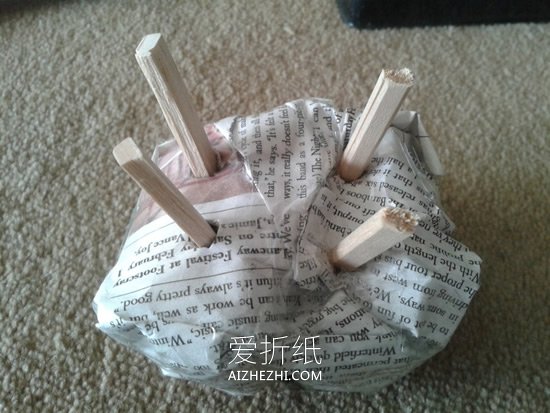 幼儿怎么手工制作小绵羊的方法教程- www.aizhezhi.com