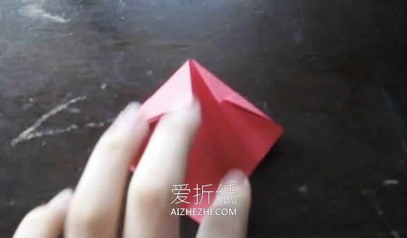 简单卷心玫瑰花怎么折的图解步骤- www.aizhezhi.com