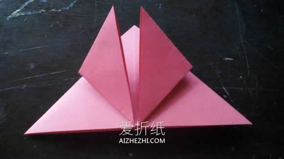 简单卷心玫瑰花怎么折的图解步骤- www.aizhezhi.com