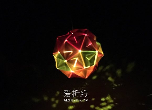 怎么折纸做中秋节花灯的手工制作方法图解- www.aizhezhi.com