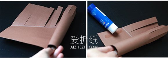 怎么用卡纸手工制作植树节大树的方法教程- www.aizhezhi.com