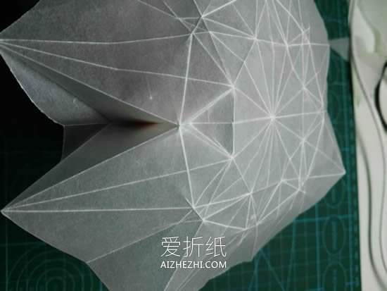 怎么手工折纸复杂立体钻石的折法图解过程- www.aizhezhi.com