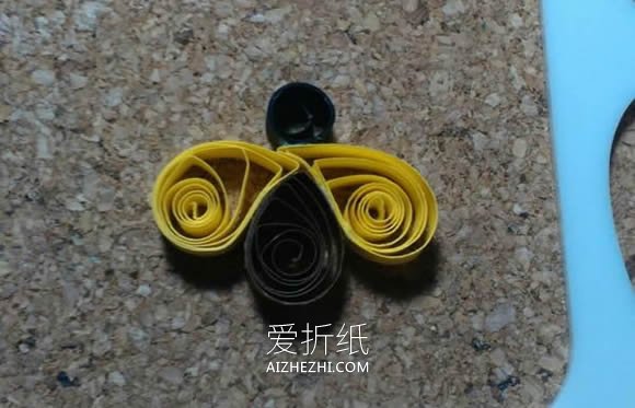 怎么做衍纸小蜜蜂的简单手工制作图解教程- www.aizhezhi.com