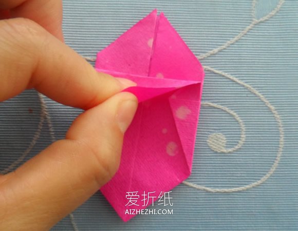 怎么简单折纸四方垃圾收纳盒的折法图解- www.aizhezhi.com