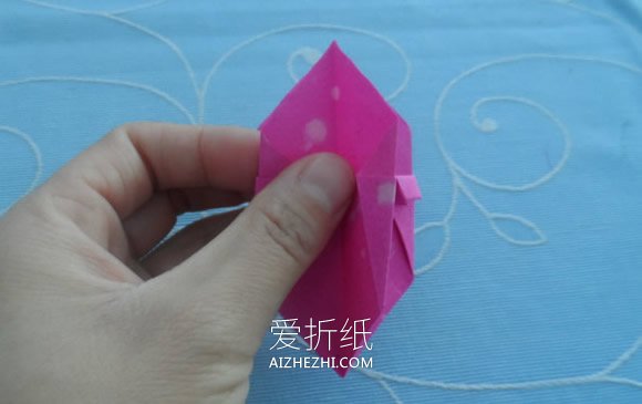 怎么简单折纸四方垃圾收纳盒的折法图解- www.aizhezhi.com