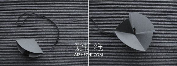 怎么用卡纸做圣诞树挂件的简单手工教程- www.aizhezhi.com