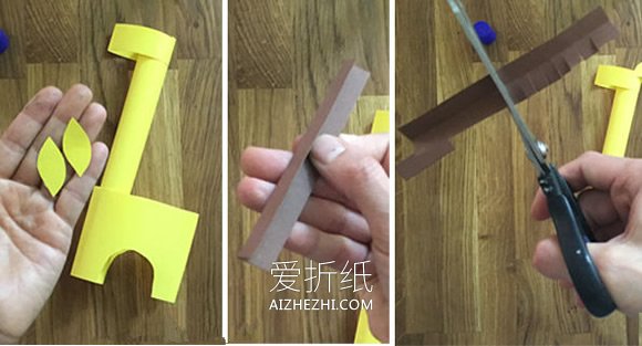 怎么用彩纸手工制作长颈鹿的方法教程- www.aizhezhi.com