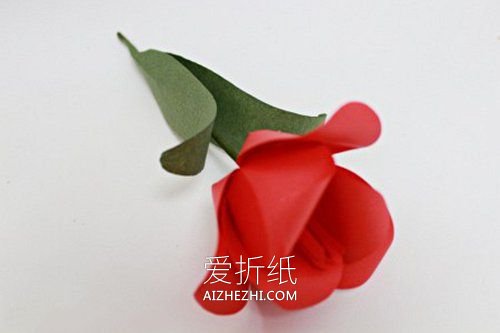 怎么做手揉纸郁金香花的手工教程图解- www.aizhezhi.com