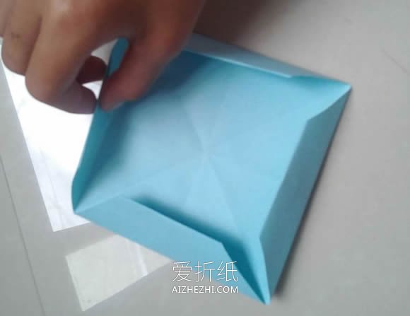 怎么简单折纸方形相框的折法步骤图解- www.aizhezhi.com