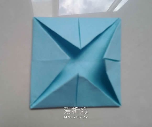 怎么简单折纸方形相框的折法步骤图解- www.aizhezhi.com