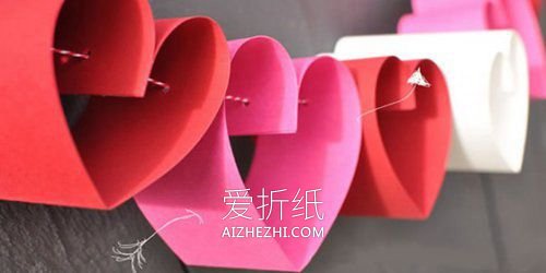 怎么做情人节爱心挂饰的制作方法图解教程- www.aizhezhi.com