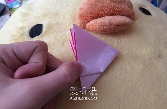 怎么手工折叠立体玫瑰花的折法过程步骤- www.aizhezhi.com