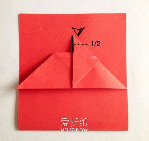 怎么手工折纸春节爱心红包的折法图解- www.aizhezhi.com
