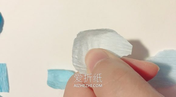 怎么做皱纹纸洋牡丹花的制作方法图解教程- www.aizhezhi.com