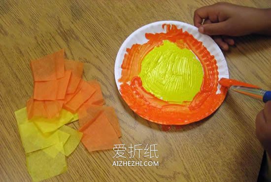 幼儿园怎么做纸盘太阳的制作方法教程- www.aizhezhi.com