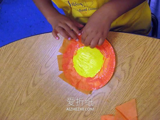 幼儿园怎么做纸盘太阳的制作方法教程- www.aizhezhi.com