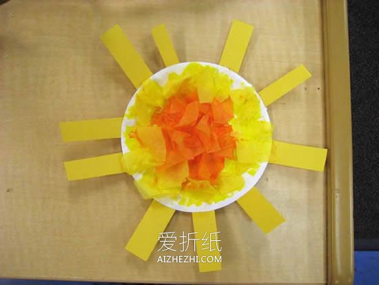 幼儿园怎么做纸盘太阳的制作方法教程- www.aizhezhi.com
