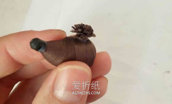 怎么做衍纸小狗的制作方法图解教程- www.aizhezhi.com